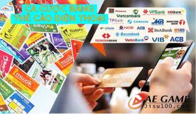 Cá cược bằng thẻ cào điện thoại